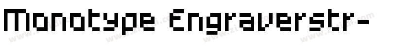 Monotype Engraverstr字体转换